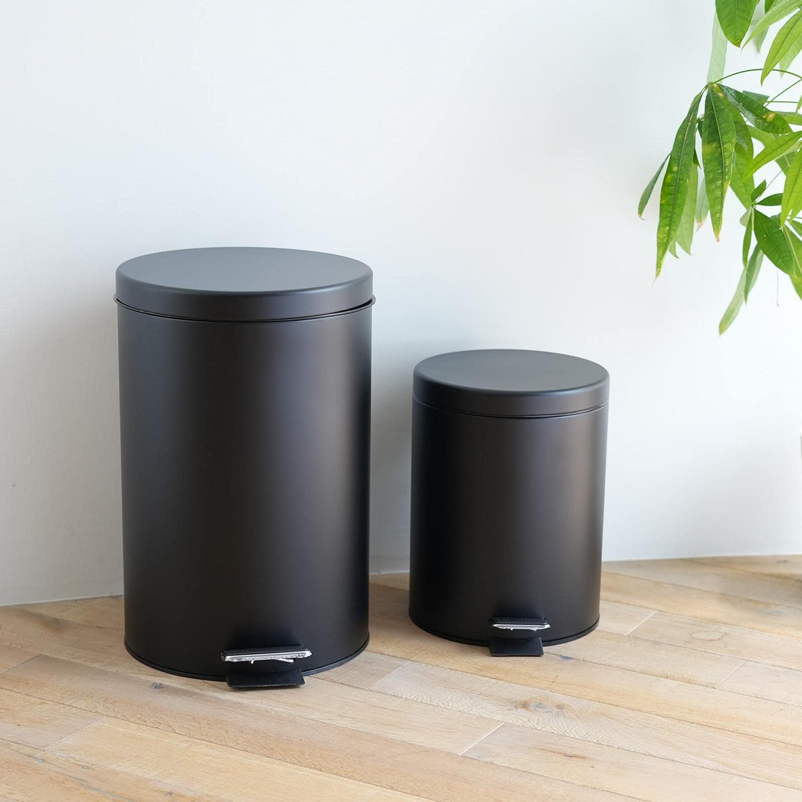 Amazon｜パール金属 フタがゆっくり閉まる ペダルペール ゴミ箱 5L